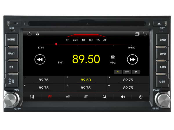 Universal 2DIN ANDROID spiller med 6.2" skjerm