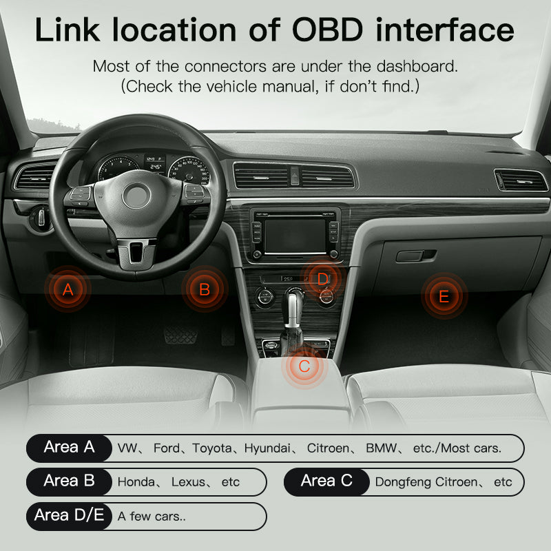 OBDII ELM327 adapter til bil via iOS eller Android