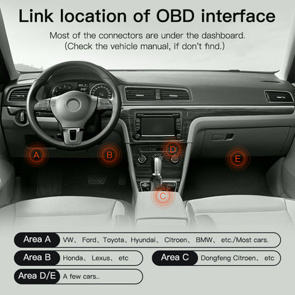 OBDII ELM327 adapter til bil via iOS eller Android