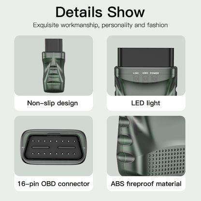 OBDII ELM327 adapter til bil via iOS eller Android