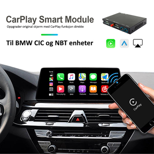 Trådløs CarPlay/Android Auto til BMW med CIC og NBT enheter