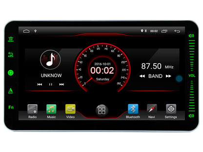 Universal 1DIN ANDROID spiller med 10.1" skjerm